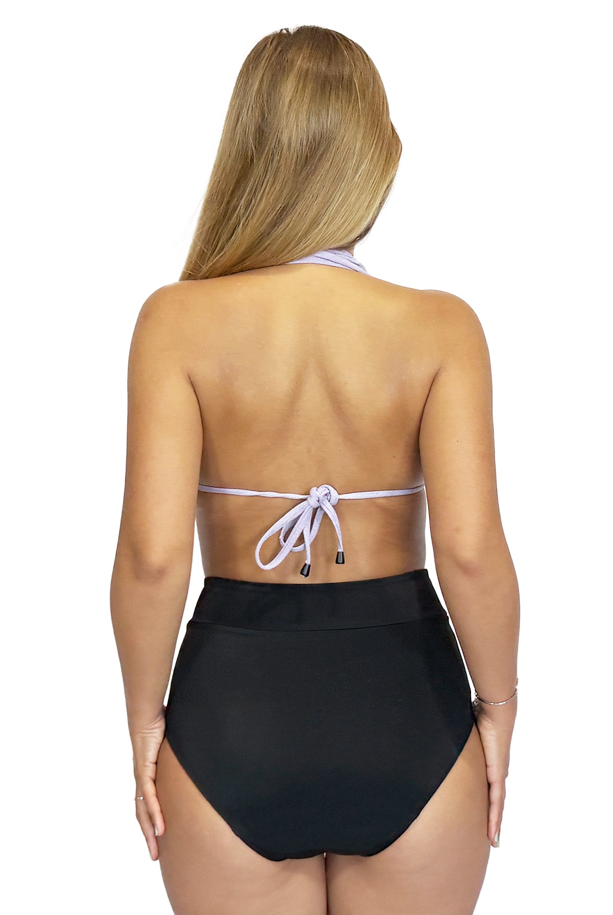 Braga Bikini Menstrual Tiro Alto Shapefit color negro - ECOREINA