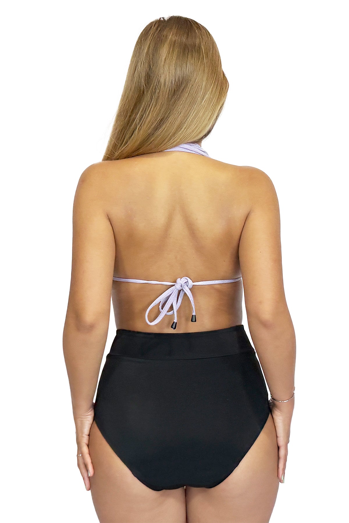 Braga Bikini Menstrual Tiro Alto Shapefit color negro - ECOREINA