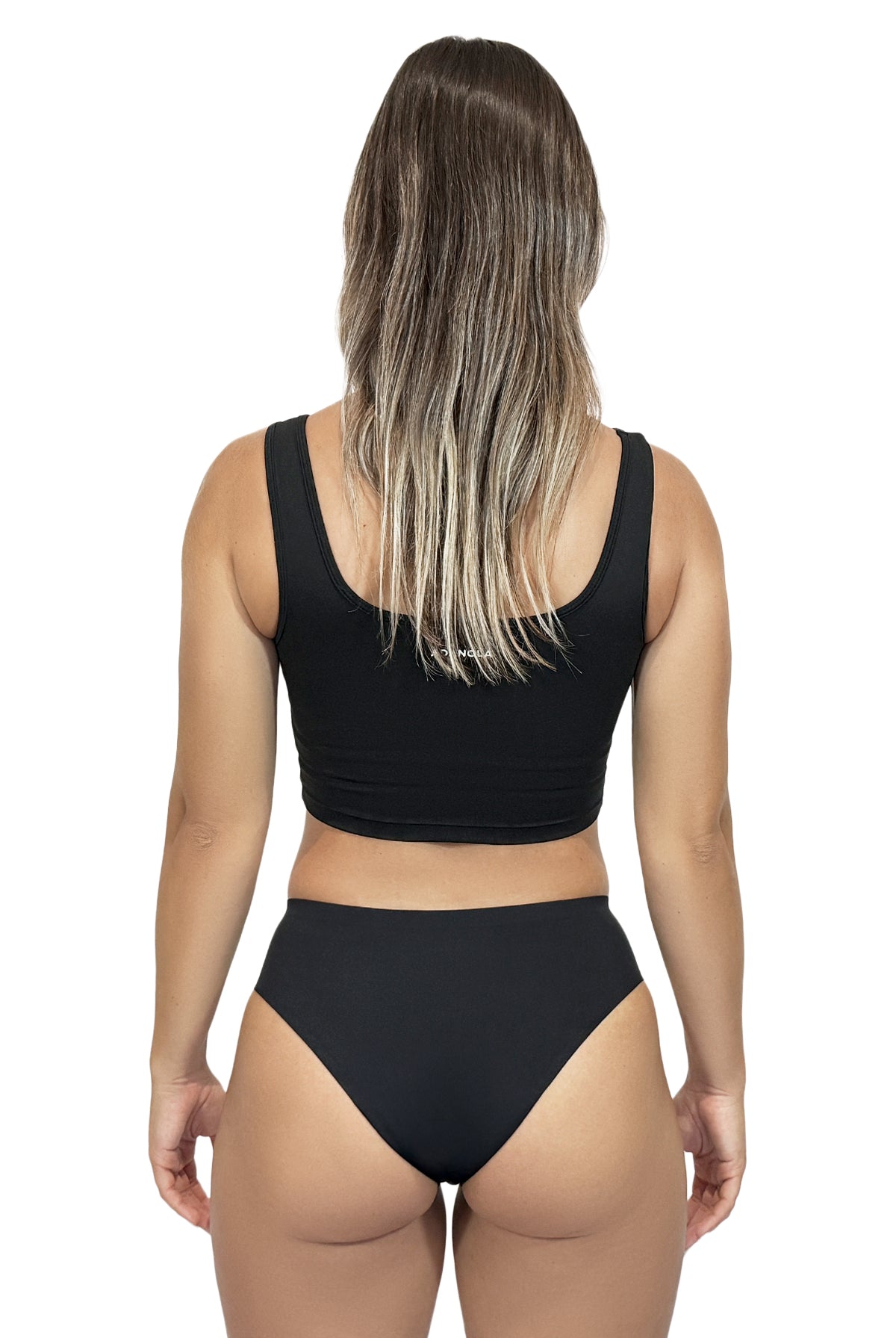 Braga Menstrual Brasileña Sin Costura RAW color negro - ECOREINA