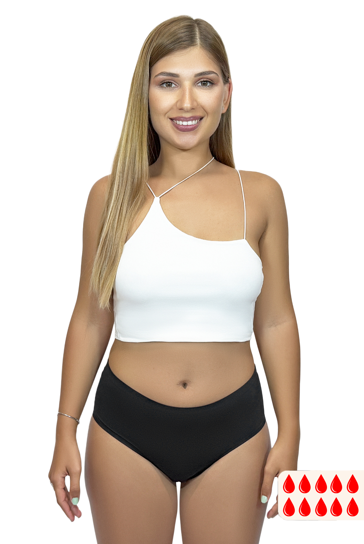 Braga menstrual de tiro bajo DAILY color negro – ECOREINA