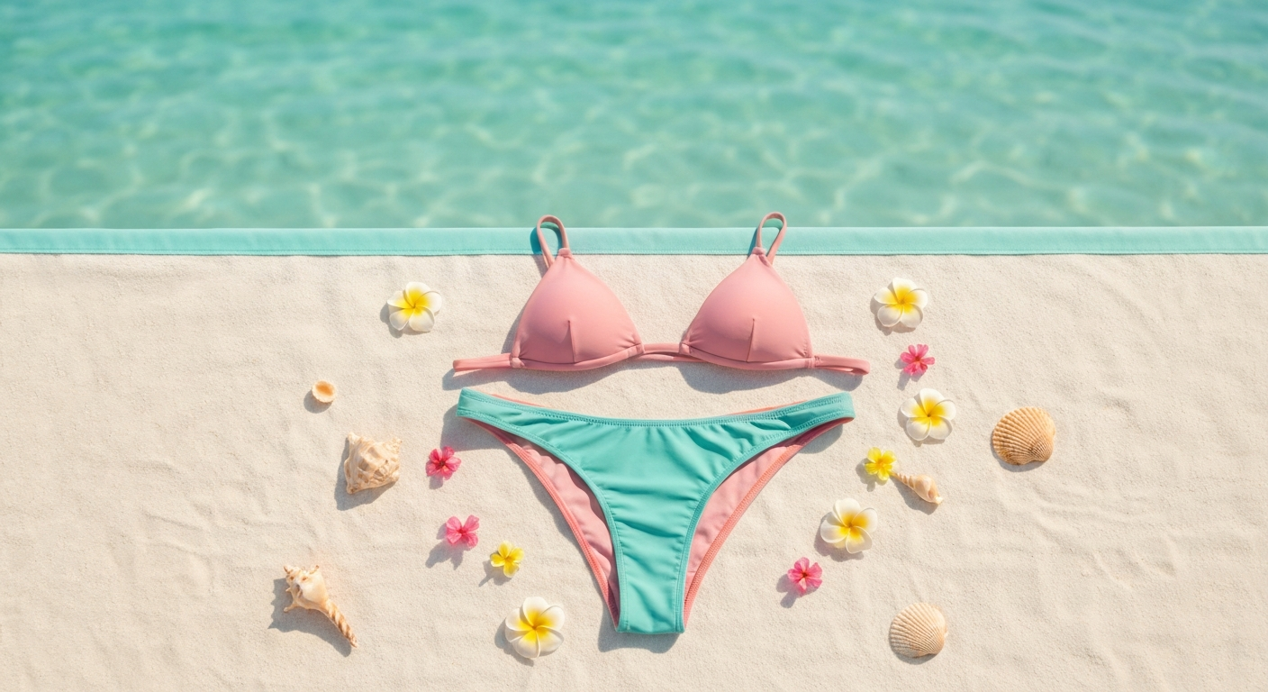 Bikini menstrual en la playa - Ecoreina
