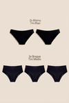 Pack Vacaciones — 2 Bikinis Tiro Bajo + 3 Bragas Tiro Medio