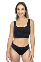 Braga Menstrual Brasileña Sin Costura RAW color negro - ECOREINA