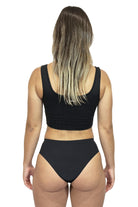 Braga Menstrual Brasileña Sin Costura RAW color negro - ECOREINA